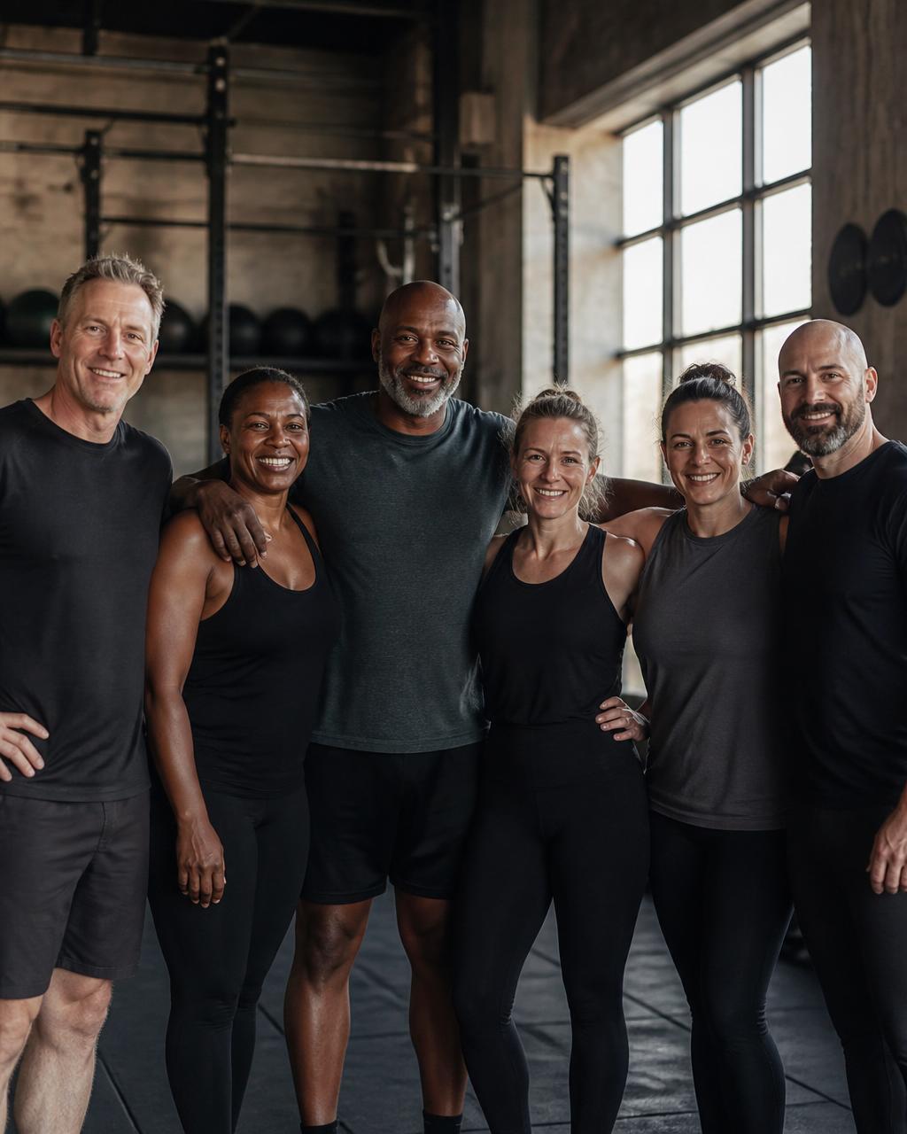 FitwithGC80 community members standing together after a workout